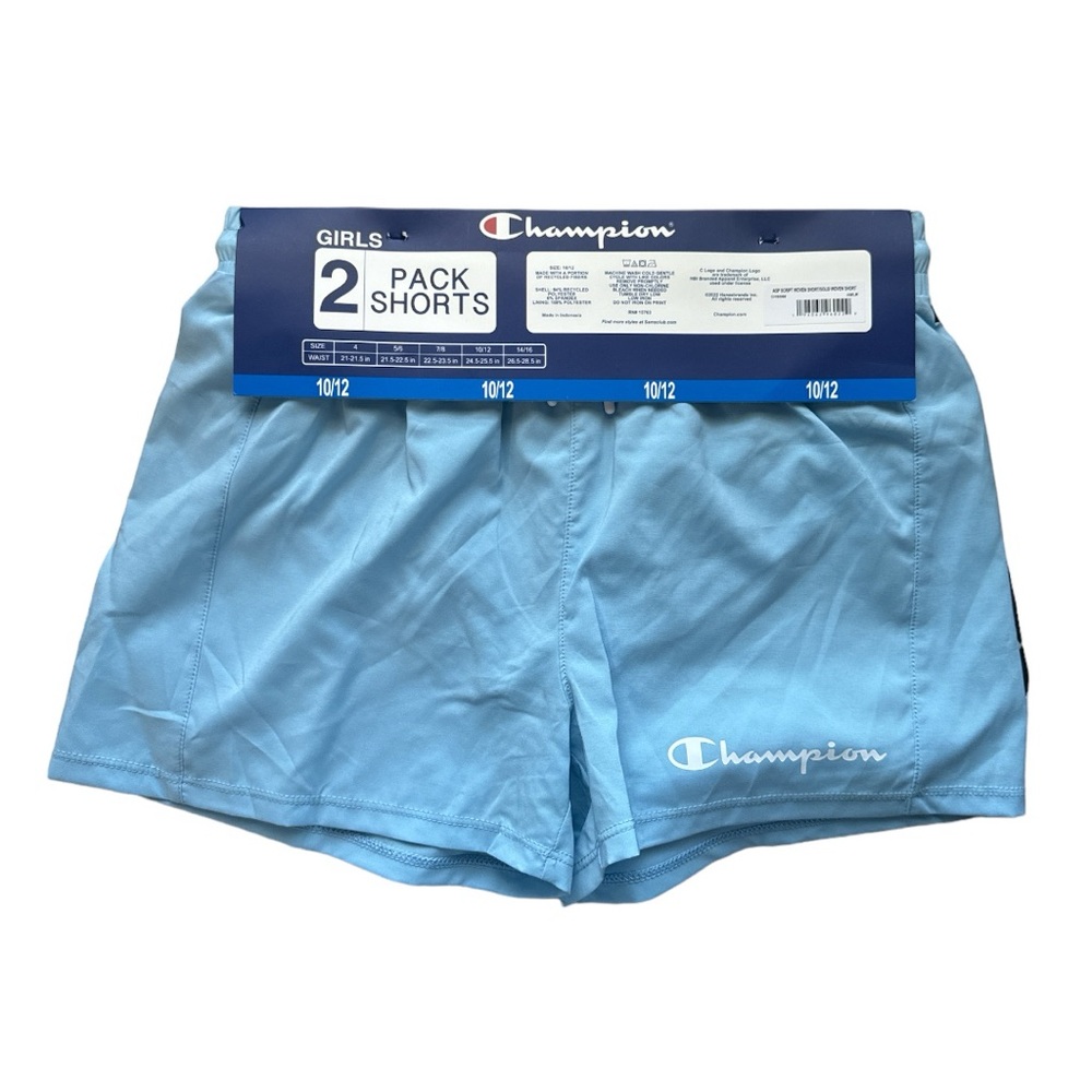 Champion 2 Pack Girls Shorts size 10/12 - NWT - Picture 3 of 4